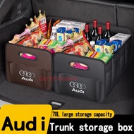 Audi A4 A3 A5 Car Trunk Storage Box Foldable large capacity car storage Rear Trunk Multipurpose Orga
