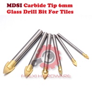 MDSI Carbide Tip 6mm Glass Drill Bit For Tiles