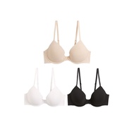 M&S 3pk Wired Plunge T-Shirt Bras A-E - T33/0308