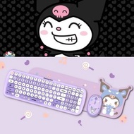 😘包順豐有保養😘 thecoopidea Sanrio x Tappy+ English Cordless Keyboard & Mouse - Usb 無線鍵盤及滑鼠套裝 KUROMI款