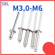 304 stainless steel blind rivets, open rivet screws M2.4/M3/M3.2/M4/M5/M6/M6.4【SS-HX】