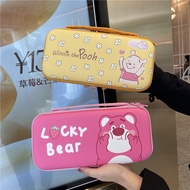 Cute Losto Winnie the Pooh Nintendo Switch OLED PU Leather Storage Bag Hard Portable Carrying Case Console Protective Cover NS Switch Lite Accessories