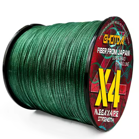 GHOTDA Braided Fishing Line X4 300M Drag 10~80LB 4 Strands Multifilament Japanese PE Line for Bass P