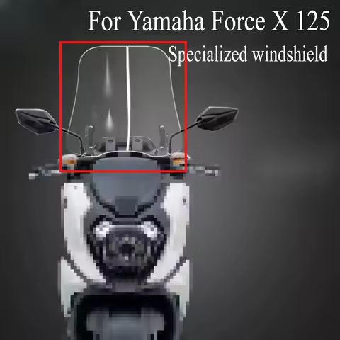For Yamaha Force X 125 Motorcycle Modified Windshield Wind Deflector Heightened Windshield Front Gla