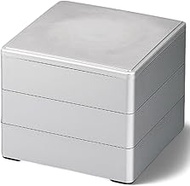 J-kitchens Heavy Box, 3 Tiers, 5.5 Inches, Silver, 6.6 x 6.6 x 5.8 inches (16.7 x 16.7 x 14.8 cm), M