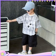 Boy Suit Summer 2026 Children Summer Clothes Korean Version Baby Handsome Short-Sleeved Boy Summer C