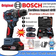 Original Bosch Cordless lmpact drill high-power Electric drill rechargeable brushless motor with met