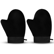 2 Pack Self Tanning Mitt - Elastic Wrist Tanning Gloves Prevents Staining, Tanning Mitt Applicator f