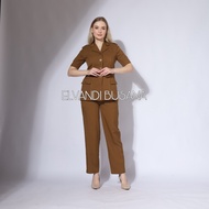 Blazer Wanita Baju Kerja Kantor Seragam PDH PNS Pemda Dinas Guru ASN Wanita Setelan Rok Span Celana 