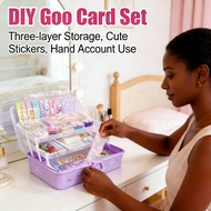 DIY Goo Card Set Storage Box Hand Account Sticker Goo Card Sticker Goo Chuck Goo Card Cute Sticker C