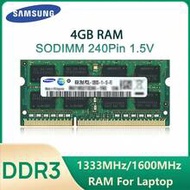 Samsung Laptop Memory DDR3 1.5V 1333MHz/1600MHz 4GB 204-Pin SO-DIMM RAM Module, Suitable For Laptops