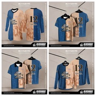 Baju Jersi Muslimah Custom Name and Number Jersey Muslimah Tshirt Jersey Retro Collar & Muslimah & S