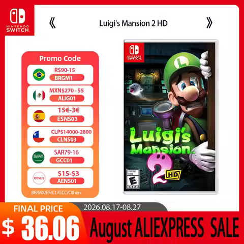 Luigi's Mansion 2 HD - Nintendo Switch Game Deals Original Physical Game Card Adventure Genre for Ni