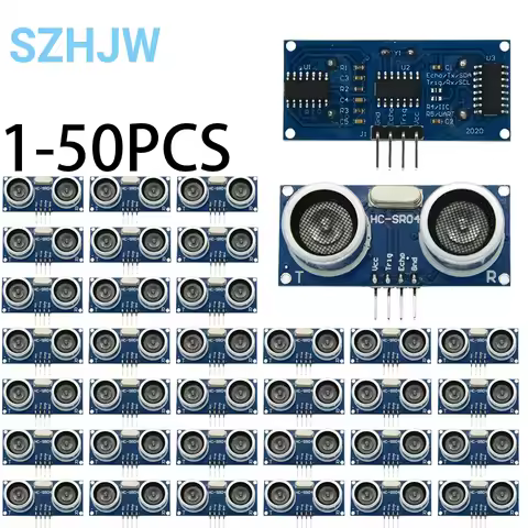 1-50PCS Ultrasonic Module HC-SR04 Distance Measuring Transducer Sensor HC SR04 HCSR04 Ultrasonic Tra