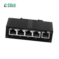 Industrial Ethernet Switch Ethernet Splitter 10/100Mbps 5 Port 1Gbps Switching Capacity Compact Din 