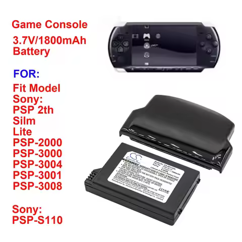 Cameron Sino Game Console Battery PSP-S110 for Sony Lite, PSP 2th, PSP-2000, PSP-3000, PSP-3004, Sil