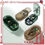 Berkualiti tinggi Household Pill Mini Storage Box Japanese Medicine Cutter Cut Into Two Pills Arti..