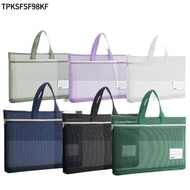 TPKSFSF98KF Transparent File Bag, Transparent A3 Mesh Zipper Pouch Bag,  Thickened Multifunctional N