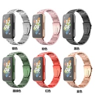 นาฬิกาข้อมือสายเหล็กสแตนเลสสำหรับนาฬิกาอัจฉริยะ Huawei สาย7สายสายข้อมือสำหรับเปลี่ยน Band7 Huawei สายโลหะ twzhvj