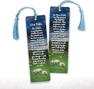 Psalm 23 Bible Bookmarks, 12 Pack with Tassels, Bible Study Supplies, Christian Book Marks, 23rd Psa
