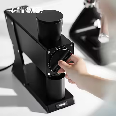 MHW-3BOMBER F74 Navigator Electric Grinder Flat Burr Set Coffee Grinder with 90 Stepless for Espress