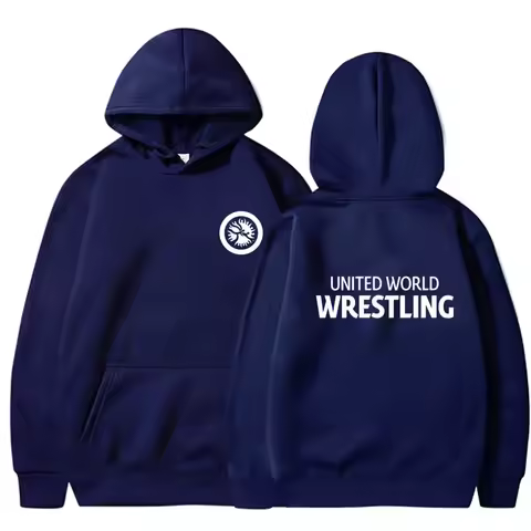 Autumn Winter United World Wrestling Sweatshirt Cool Men Pullover Fashion UWW Hoodies Unisex Streetw