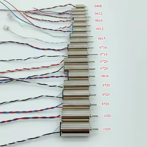 DC 3V 3.7V Mini Coreless Motor 408 412 610 612 615 716 720 816 8520 8523 1020 High Speed Hollow Cup 