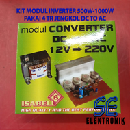 Kit Modul Inverter 500W - 1000W  4 TR Jengkol  DC to AC
