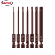 【VOGZONE】65mm H1.5-H6 Alloy Steel Magnetic Hex Head Screwdriver Bits Screw Driver Tools
