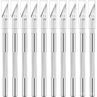 10 Pack Exacto Knife Set, Stainless Steel Craft Knife Kit for Pumpkin Carving, DIY, Art, Cutting, St