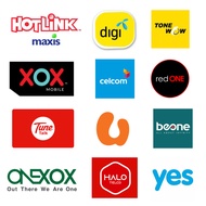 Telco Reload Hotlink Digi Tonewow Xox Onexox Celcom Redone Tunetalk Umobile Beone Halo Yes (direct t