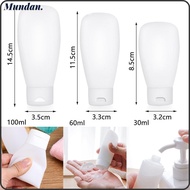 MUNDAN Plastic Refillable Bottle Portable Shampoo Holder Cosmetic Containers Travel Size Mini Bottle