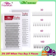 Fadvan Fan Ready Lashes Russian Volume Mix 8-14mm Lengthening Eyelash Extension Tufo Tufinho 3D 5D 6