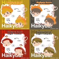 Haikyuu x Beret Keyrings - Inarizaki & Shiratorizawa