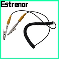 ESTRENAR Anti-Static ESD Grounding Cable, 2mm 180cm / 71" Coiled Cord, Male-to-Female PU,Metal Polyu