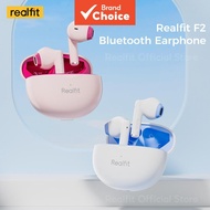 Realfit F2 Headphones TWS HD Calls Bluetooth Earbuds High-Quality Low latency Earphones With AI ENC 
