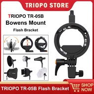 TRIOPO Universal Speedlite Bracket Bowens Mount Flash Holder for Godox V1 V860III AD200PRO On/Off-Ca