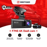 REDTIGER F7NS 4K UHD 2160P Dash Cam, Front Camera, Wi-Fi, GPS, Night Vision, WDR,  24H Monitor