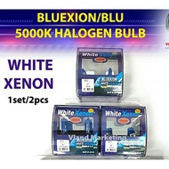 Ready stock BLUEXION/BLU-WHITE XENON 5000K HALOGEN BULB-(2pcs) H7