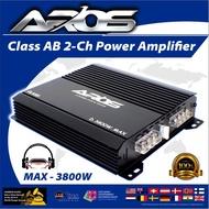 AROS Car Amplifier 2 channel midbass 3800W High power Class AB 2 channel Amplifier for 4"/6.5"/6x9 s