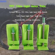 SANRUI Bicycle Inner Tube, TPU Ultralight Bike TPU Inner Tube, Durable French Valve 38g Cyclami Moun