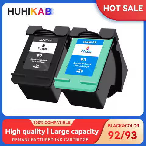 HUHIKAB For HP92 Compatible Ink Cartridge Replacement For HP 92 93 Deskjet C3140 C3150 C3180 C3190 5