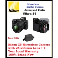 Nikon Z5 Mirrorless Camera with 24-200mm Lens + 1 Year Nikon Singapore Warranty.