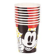 Disney Mickey Mouse Paper Cups - 9 oz. (Pack of 8) - Vibrant Design & Eco-Friendly Birthday Party Es