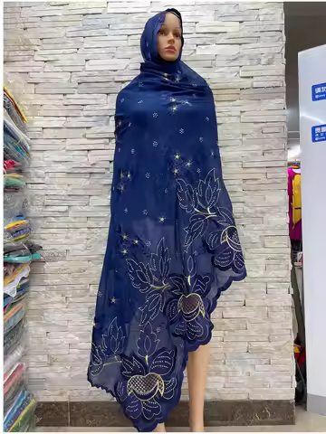 2024 Limited Time Offer Hot Sale Fashion Muslim Scarf 100% Cotton Scarf African Women Hijab Scarf Du