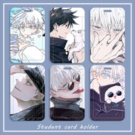 【6】Anime Jujutsu Kaisen Mrt Card Holder Gojo Satoru subway bus card student card work card cover