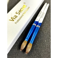 Cọ đắp bột via secret size 12/14/16/18 bấm đầu sẵn kèm hộp đựng cọ - Kitty Nails Supply