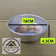 JS190 6 Inch 16cm Aluminium Alloy Round Cake Plate Cake Mould Baking Mould Pan Tin Mold Tray Tool Ca