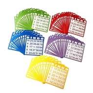 TO 100pcs Families Games Night Essential Bright Bingo Card Compacts Storage