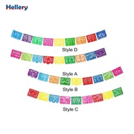 [Hellery] Mexican Party Banner Fiesta Hanging Banner Bunting Mexican Themed Birthday Banner for Dia 